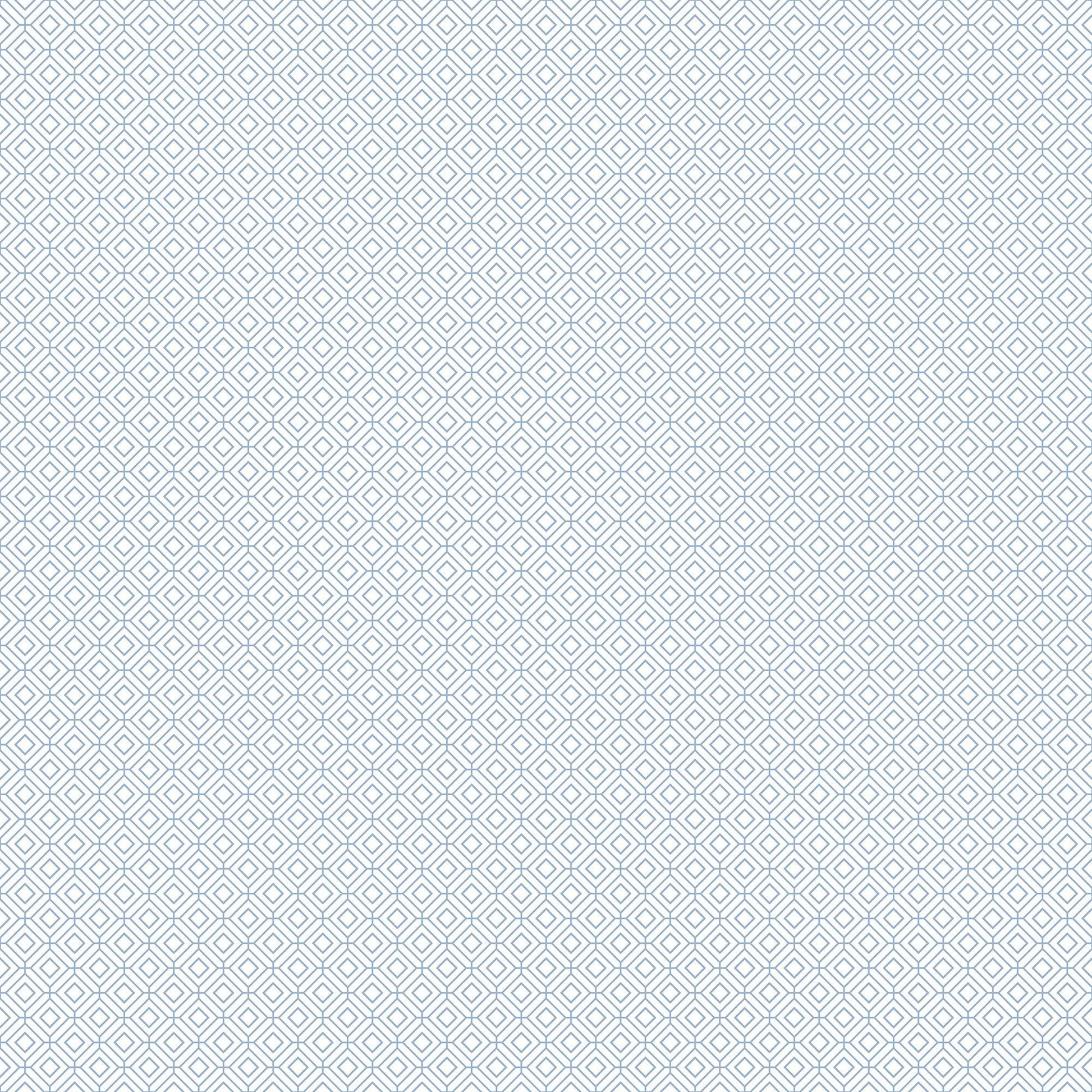 Small Prints Diamond Grid Wallpaper - Blue - Galerie - G56651Wallpaper199
