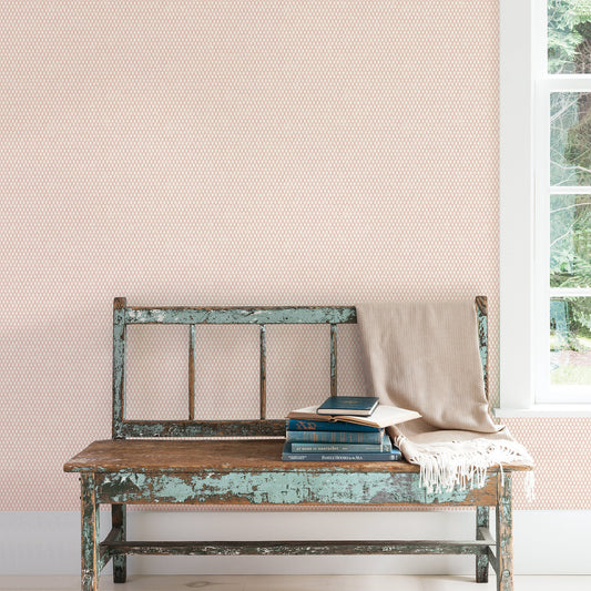 Small Prints Double Links Wallpaper - Cranberry - Galerie - G56654Wallpaper199
