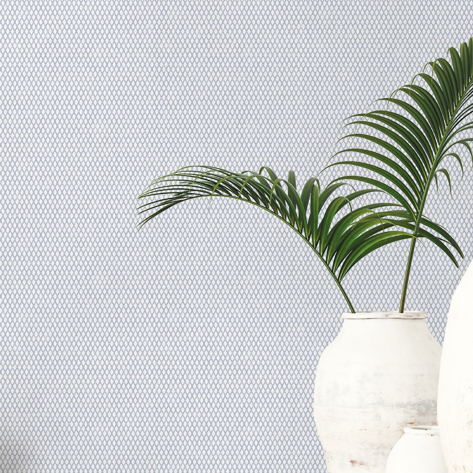 Small Prints Double Links Wallpaper - Navy - Galerie - G56656Wallpaper199