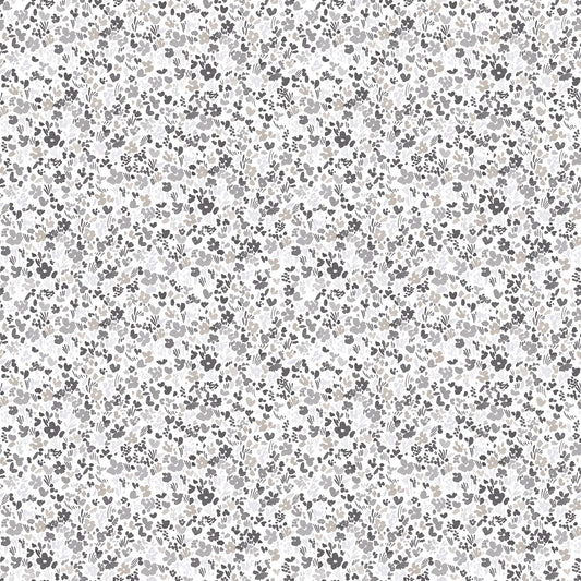 Small Prints Mini Mod Floral Wallpaper - Grey / Black - Galerie - G56667Wallpaper199