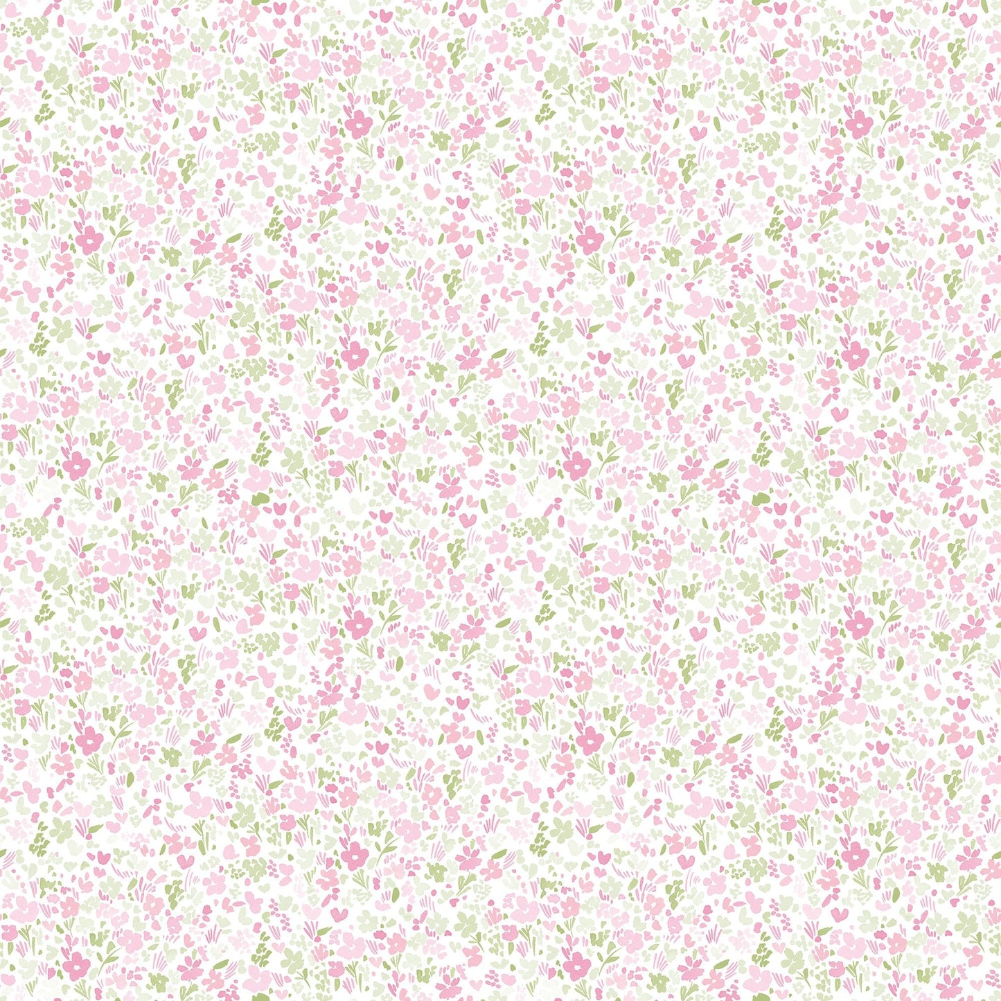 Small Prints Mini Mod Floral Wallpaper - Pink / Green - Galerie - G56669Wallpaper199