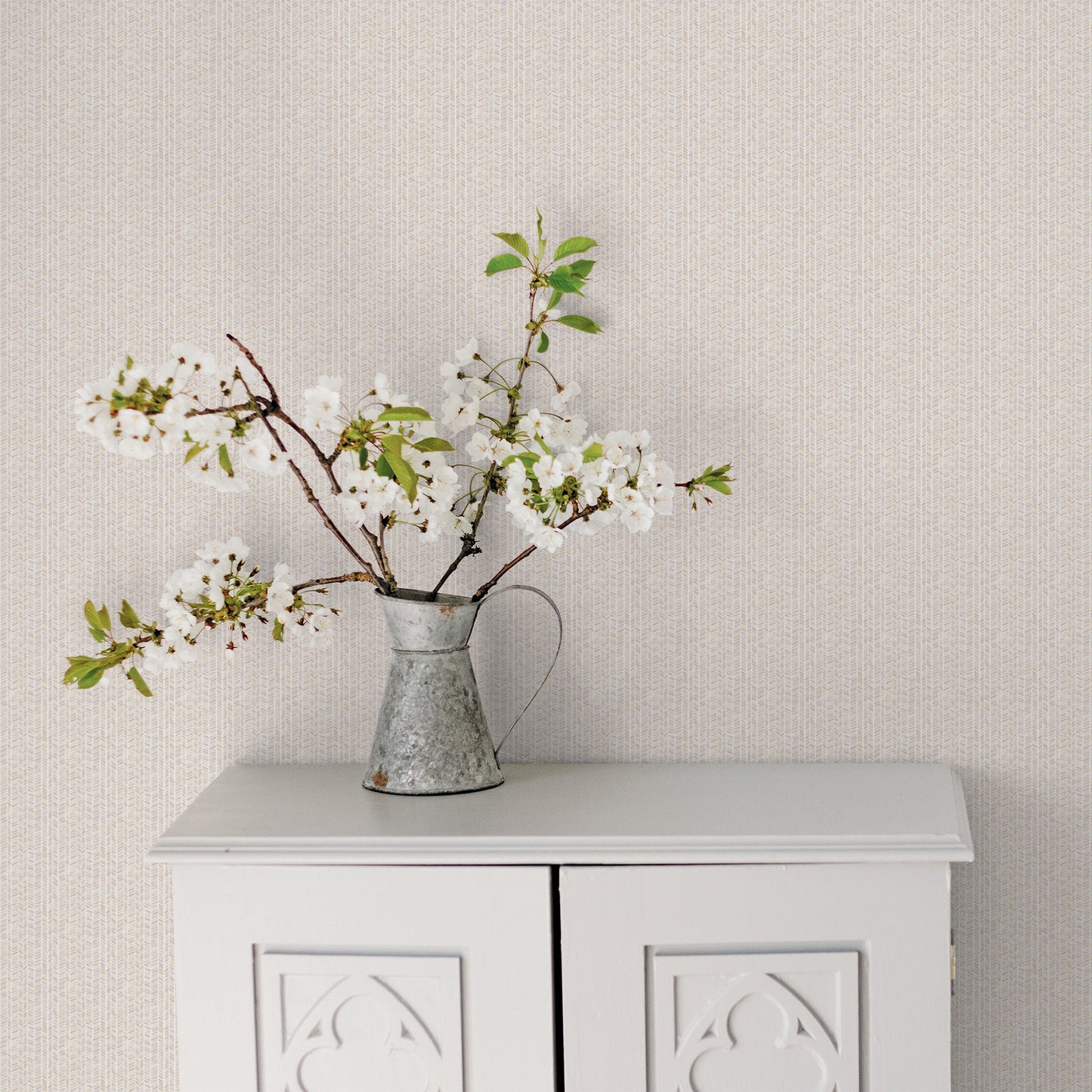 Small Prints Stained Glass Stripe Wallpaper - Taupe / Beige - Galerie - G56694Wallpaper199