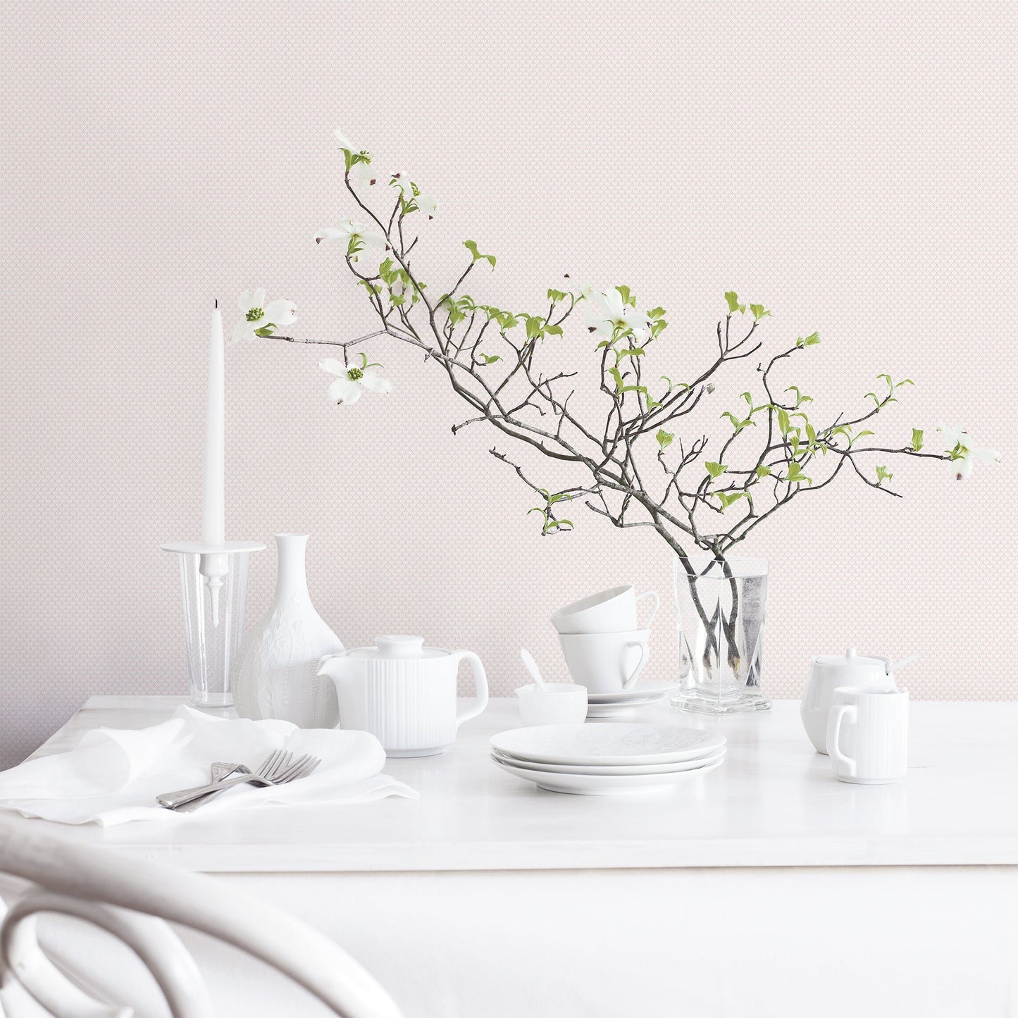 Small Prints Tiny Tulip Wallpaper - Pink / Green - Galerie - G56702Wallpaper199