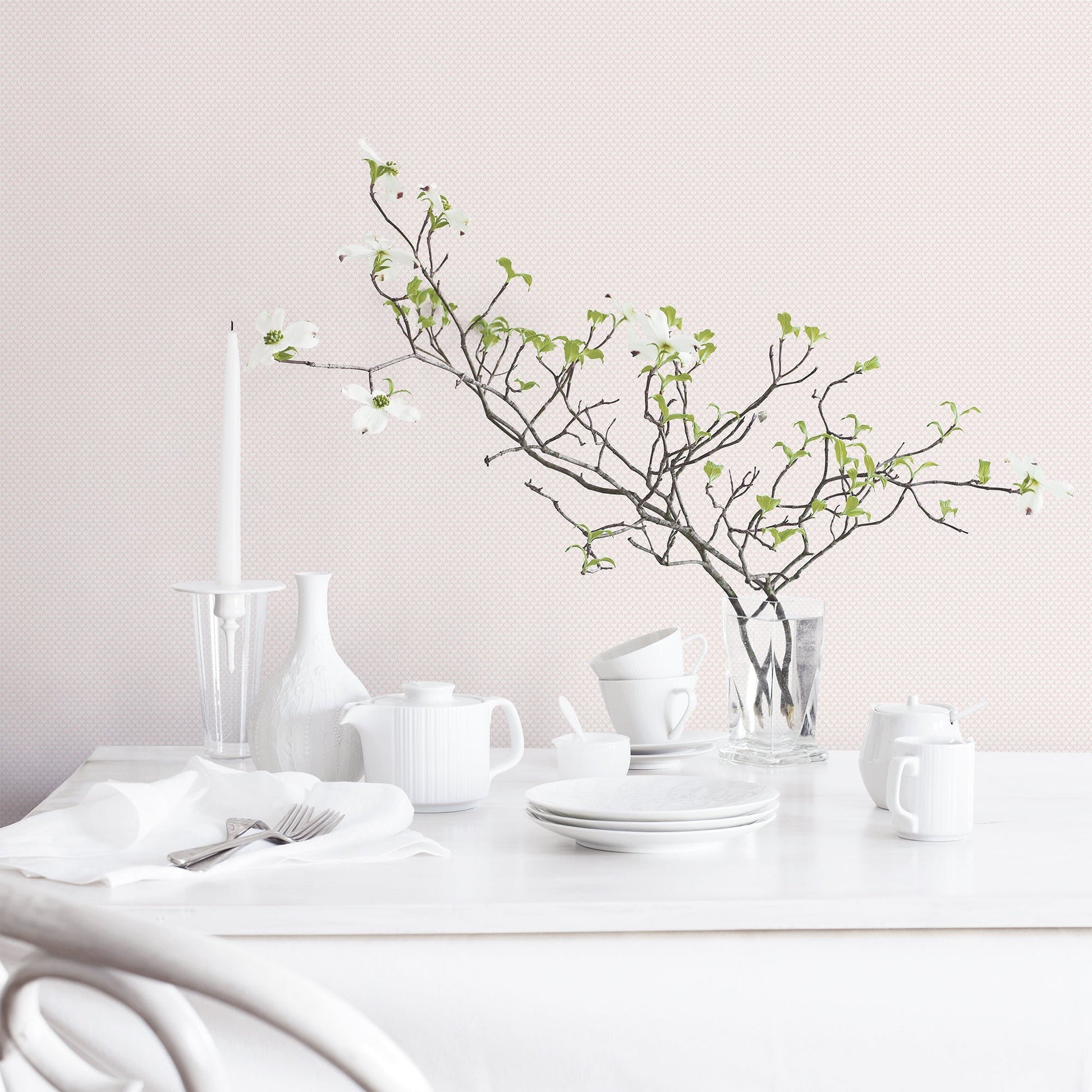 Small Prints Tiny Tulip Wallpaper - Pink / Green - Galerie - G56702Wallpaper199
