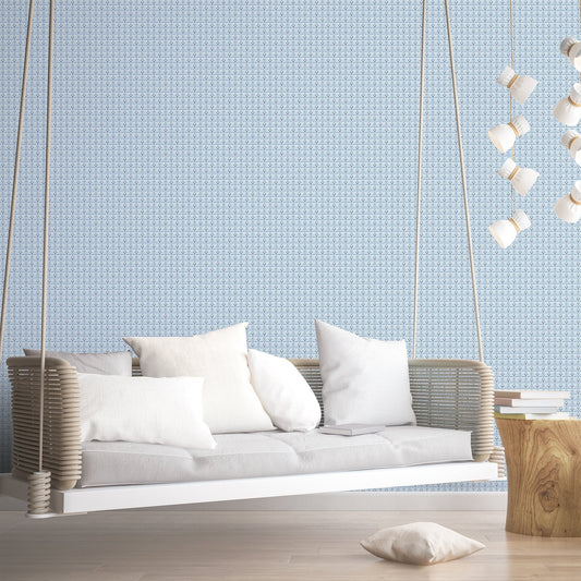 Small Prints Tulip Flip Wallpaper - Blue / Mint / Navy - Galerie - G56704Wallpaper199