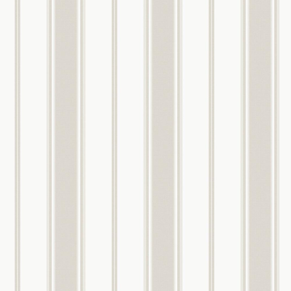 Smart Stripes Heritage Stripe Wallpaper - Light Taupe - Galerie - G68064Wallpaper199