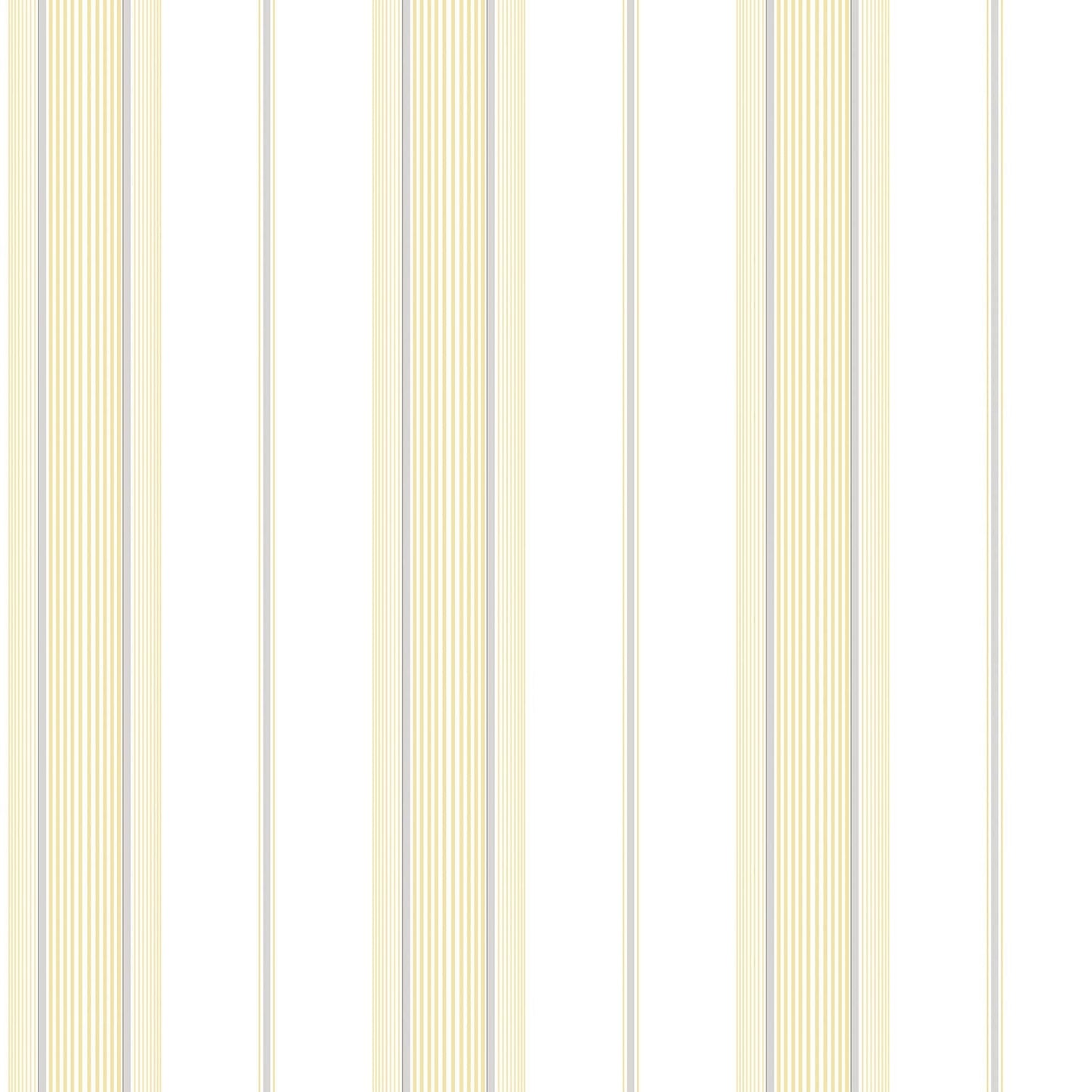 Smart Stripes Multi - Stripe Wallpaper - Yellow / White - Galerie - G67578Wallpaper199