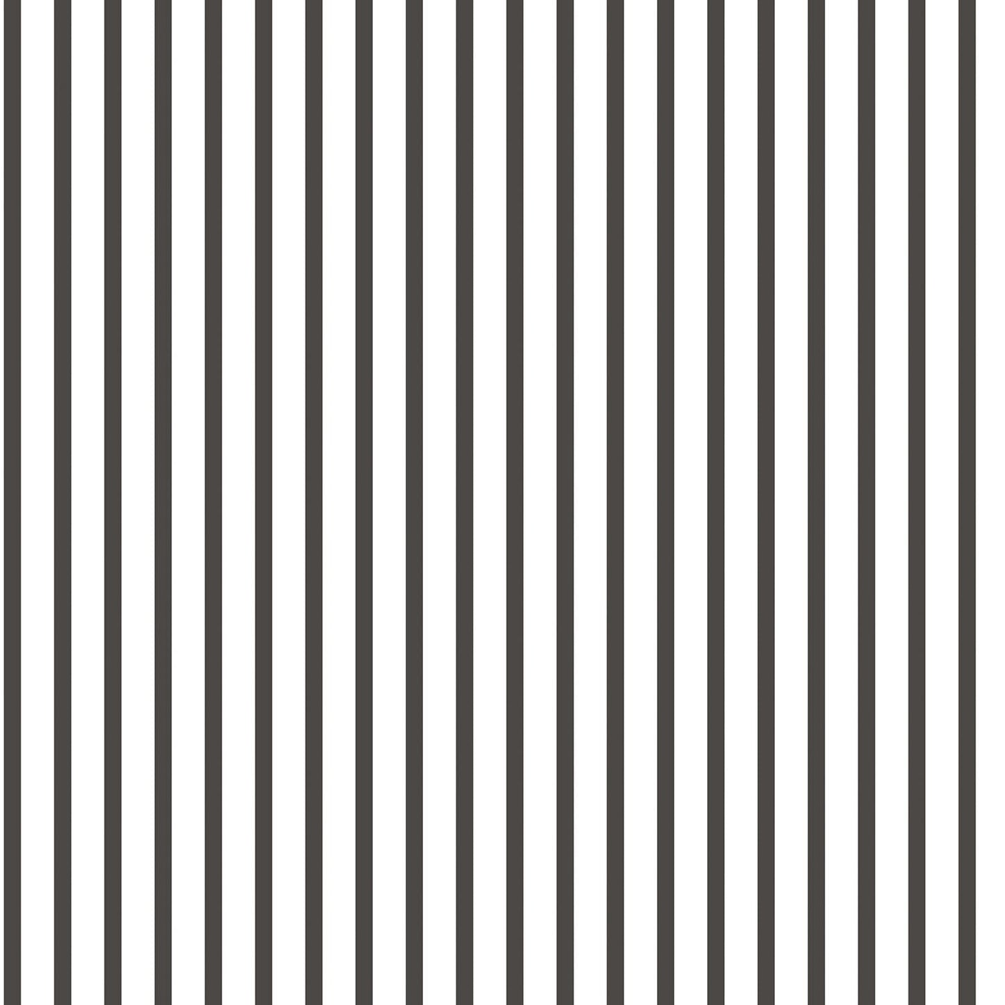 Smart Stripes Pin Stripe Wallpaper - Black / Cream - Galerie - G67533Wallpaper199
