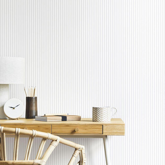 Smart Stripes Shirt Stripe Wallpaper - Grey - Galerie - G68071Wallpaper199