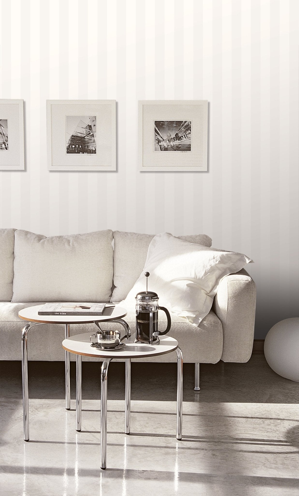 Smart Stripes Single Colour Stripe Wallpaper - Beige - Galerie - G67558Wallpaper199