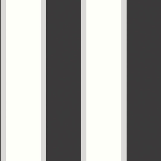 Smart Stripes Wide Stripe Wallpaper - Black / Cream - Galerie - G67543Wallpaper199