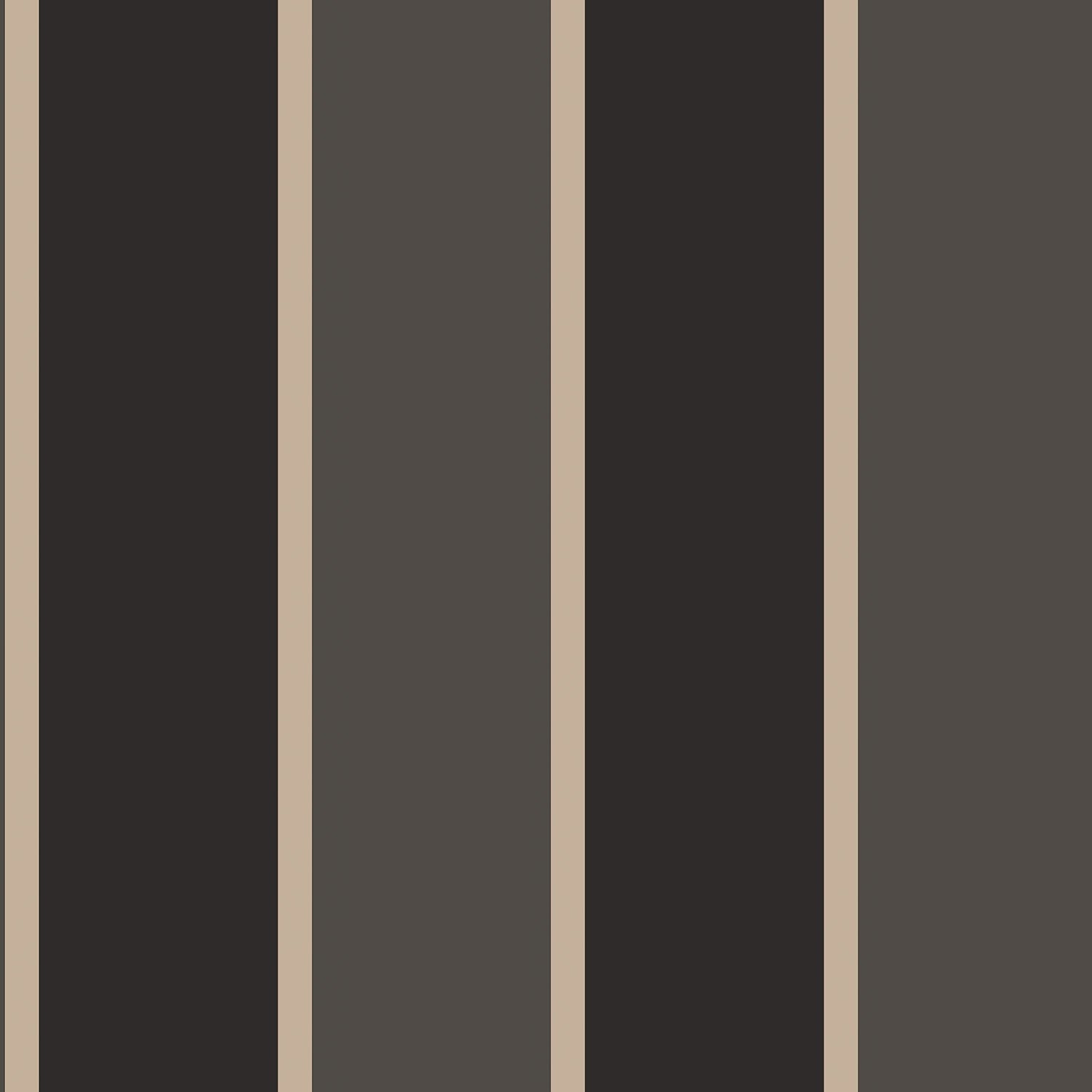 Smart Stripes Wide Stripe Wallpaper - Black / Grey - Galerie - G67544Wallpaper199