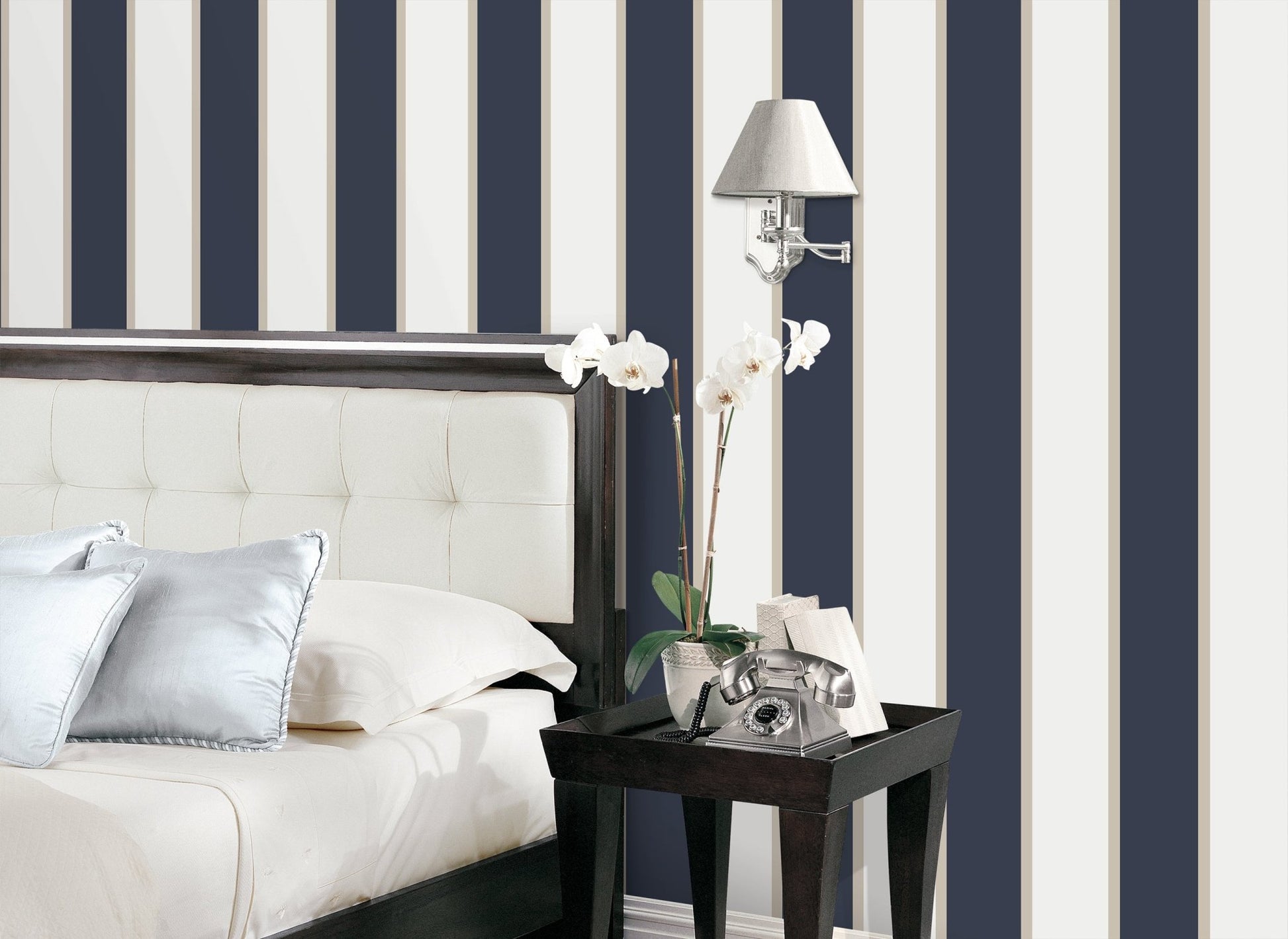 Smart Stripes Wide Stripe Wallpaper - Blue - Galerie - G67550Wallpaper199