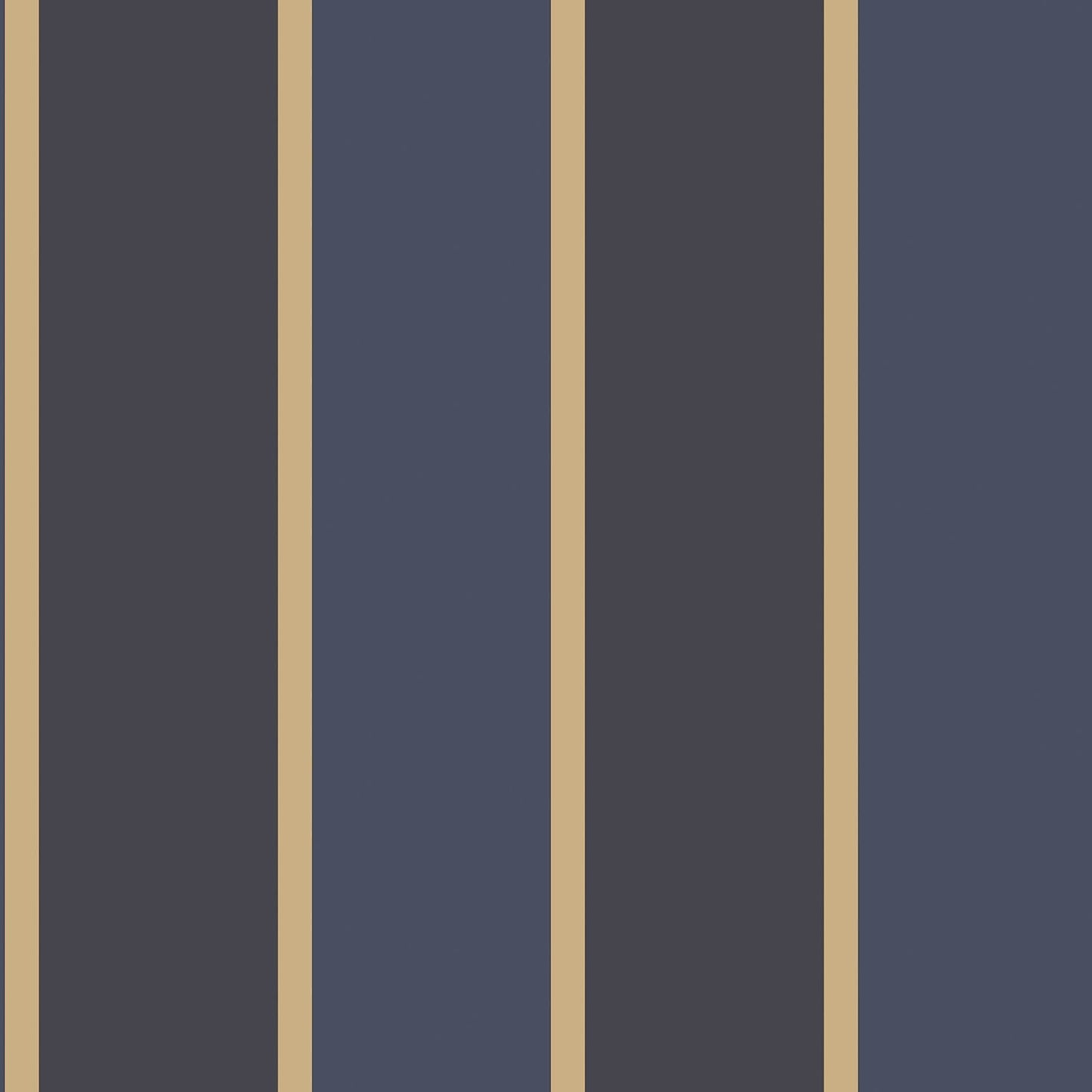 Smart Stripes Wide Stripe Wallpaper - Dark Blue - Galerie - G67545Wallpaper199