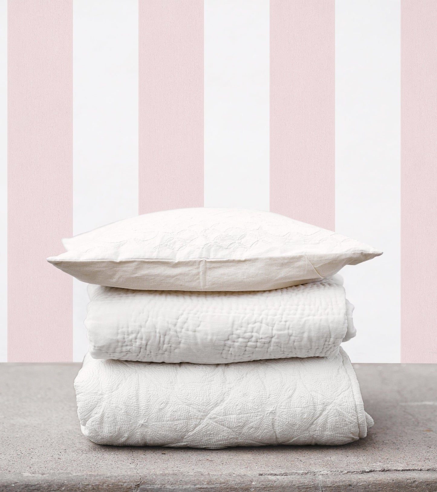 Smart Stripes Wide Stripe Wallpaper - Pink / White - Galerie - G67585Wallpaper199