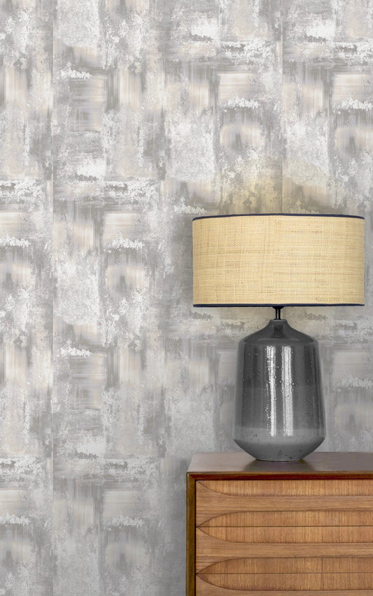 Solara Verona Wallpaper - Pewter - Rasch - 538519Wallpaper199