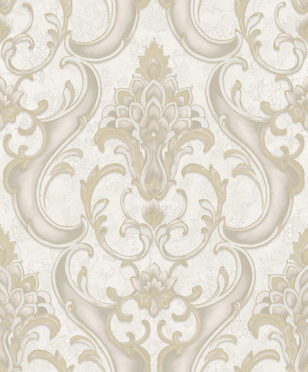 Sonata Damask Wallpaper - Gold - Rasch - 539769Wallpaper199