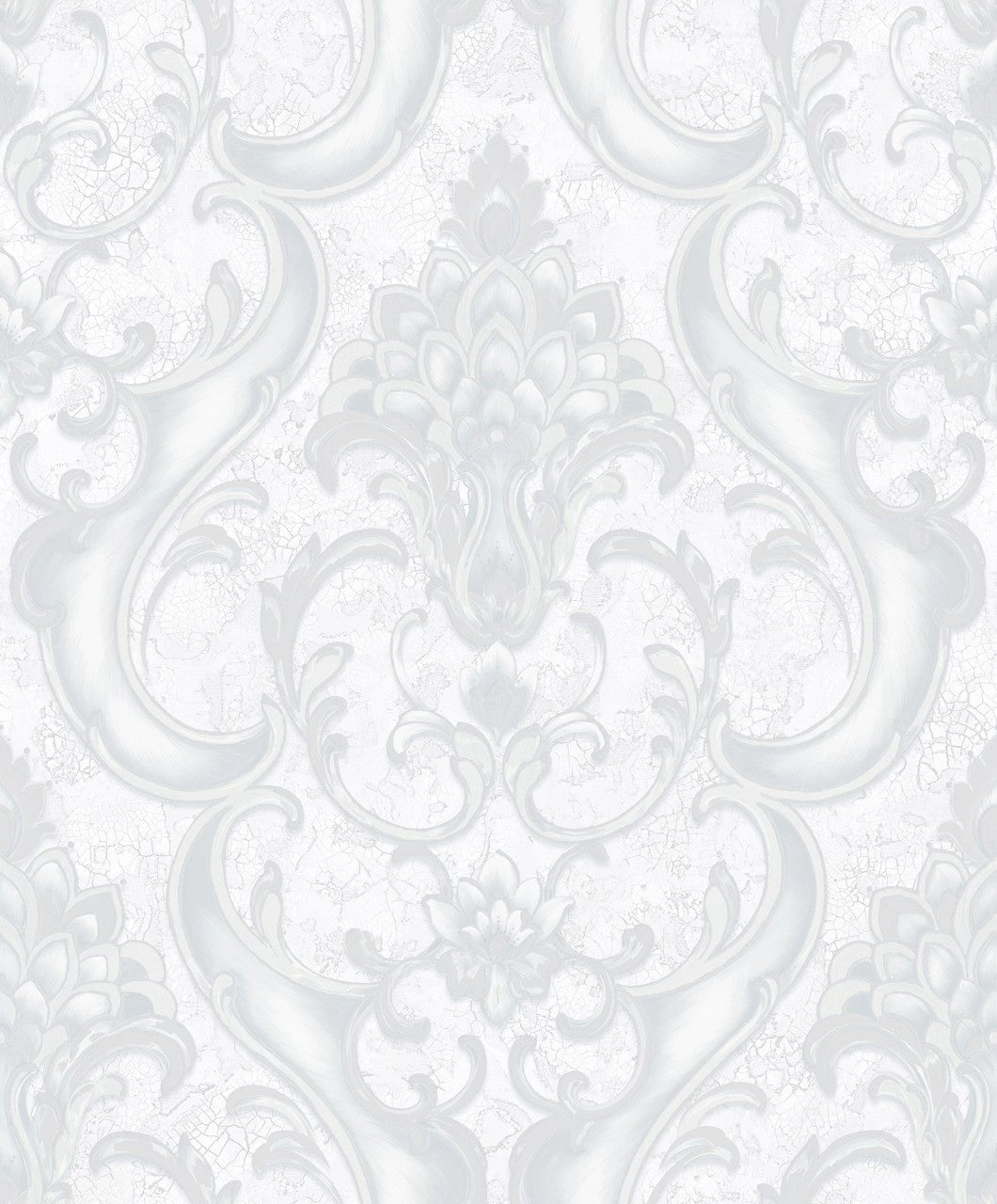 Sonata Damask Wallpaper - Silver Grey - Rasch - 539776Wallpaper199