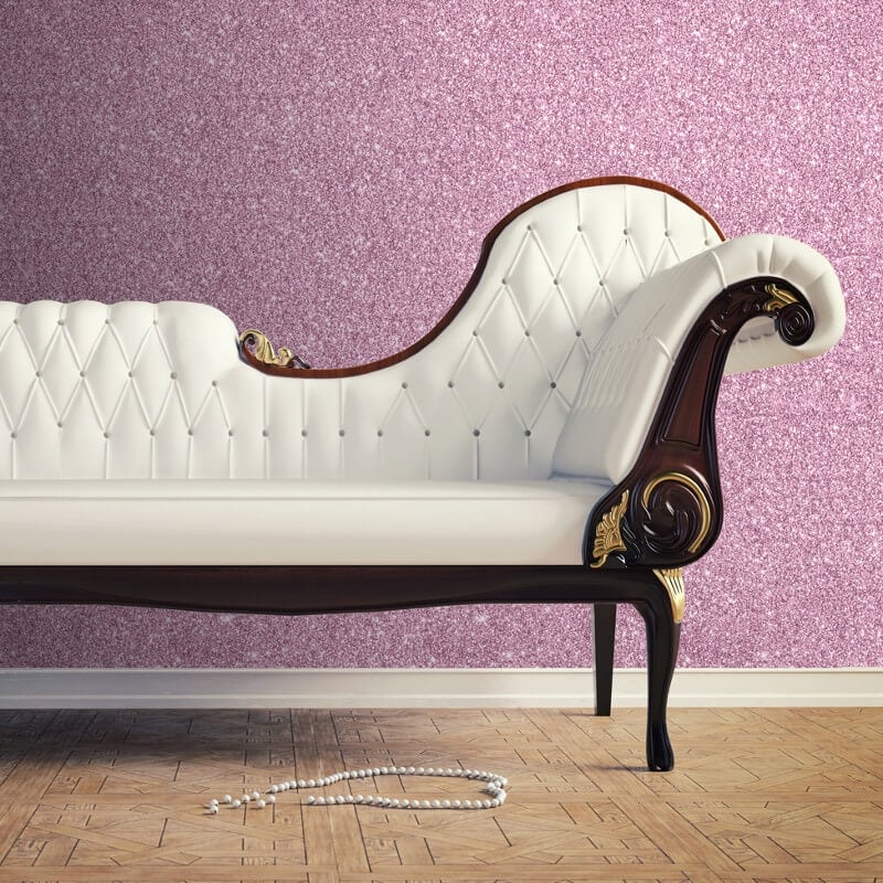 Sparkle Plain Glitter Wallpaper - Soft Pink - Muriva - 601530Wallpaper199