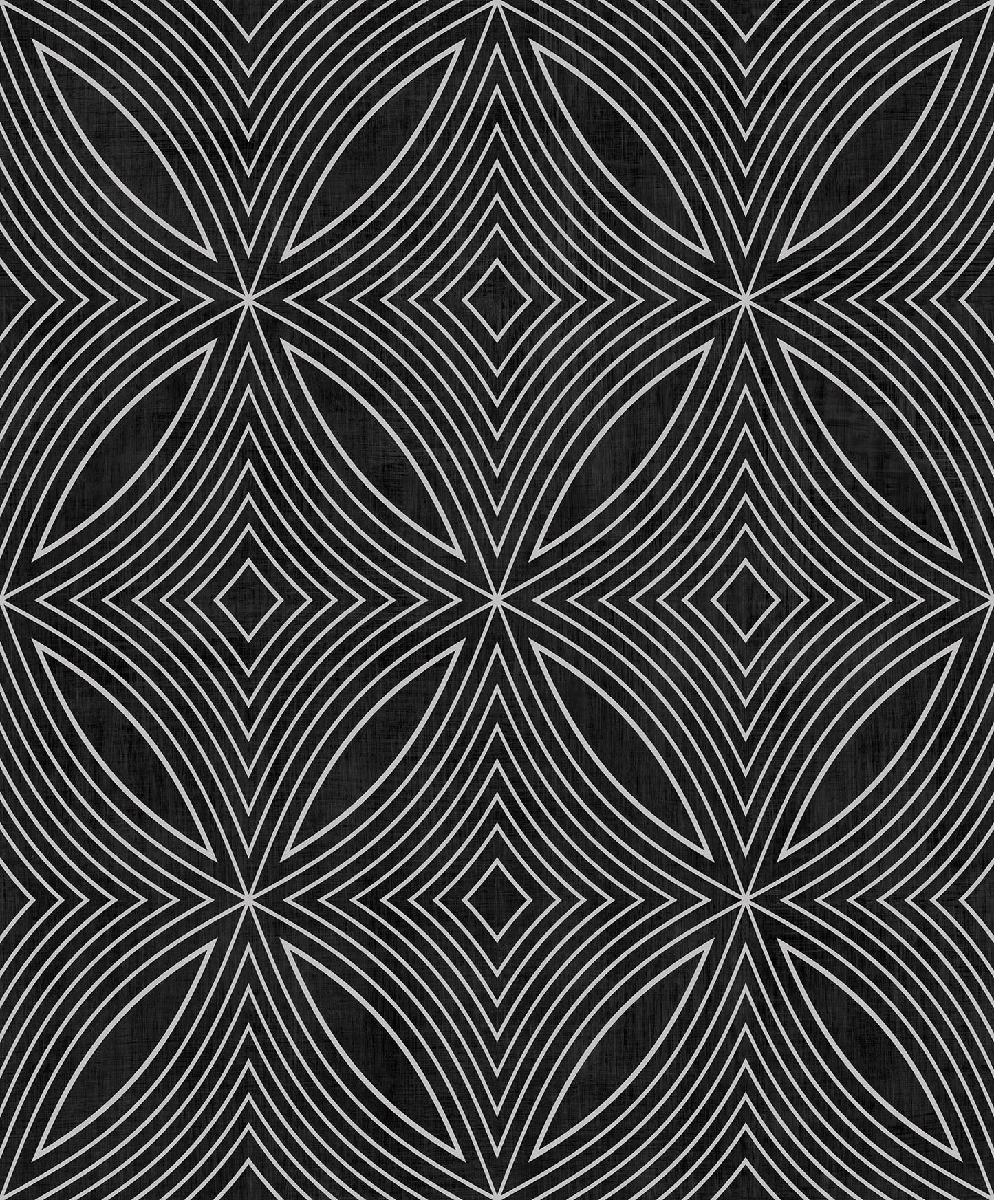 Special FX Geometric Spiral Wallpaper - Silver / Black - Galerie - G67732Wallpaper199
