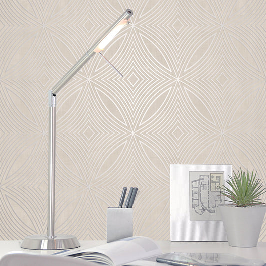 Special FX Geometric Spiral Wallpaper - Silver / Taupe - Galerie - G67722Wallpaper199