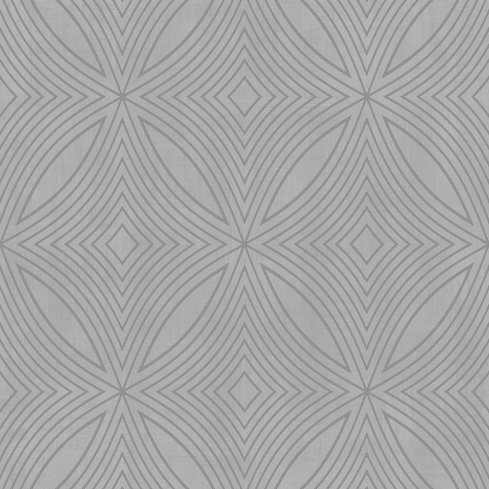 Special FX Geometric Spiral Wallpaper - Silver / Taupe - Galerie - G67722Wallpaper199