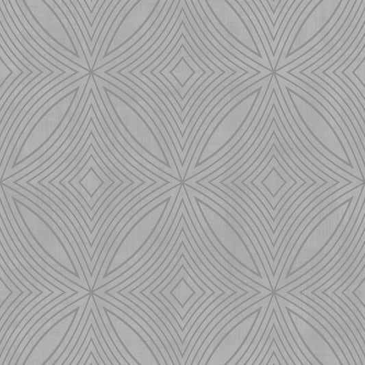 Special FX Geometric Spiral Wallpaper - Silver / Taupe - Galerie - G67722Wallpaper199