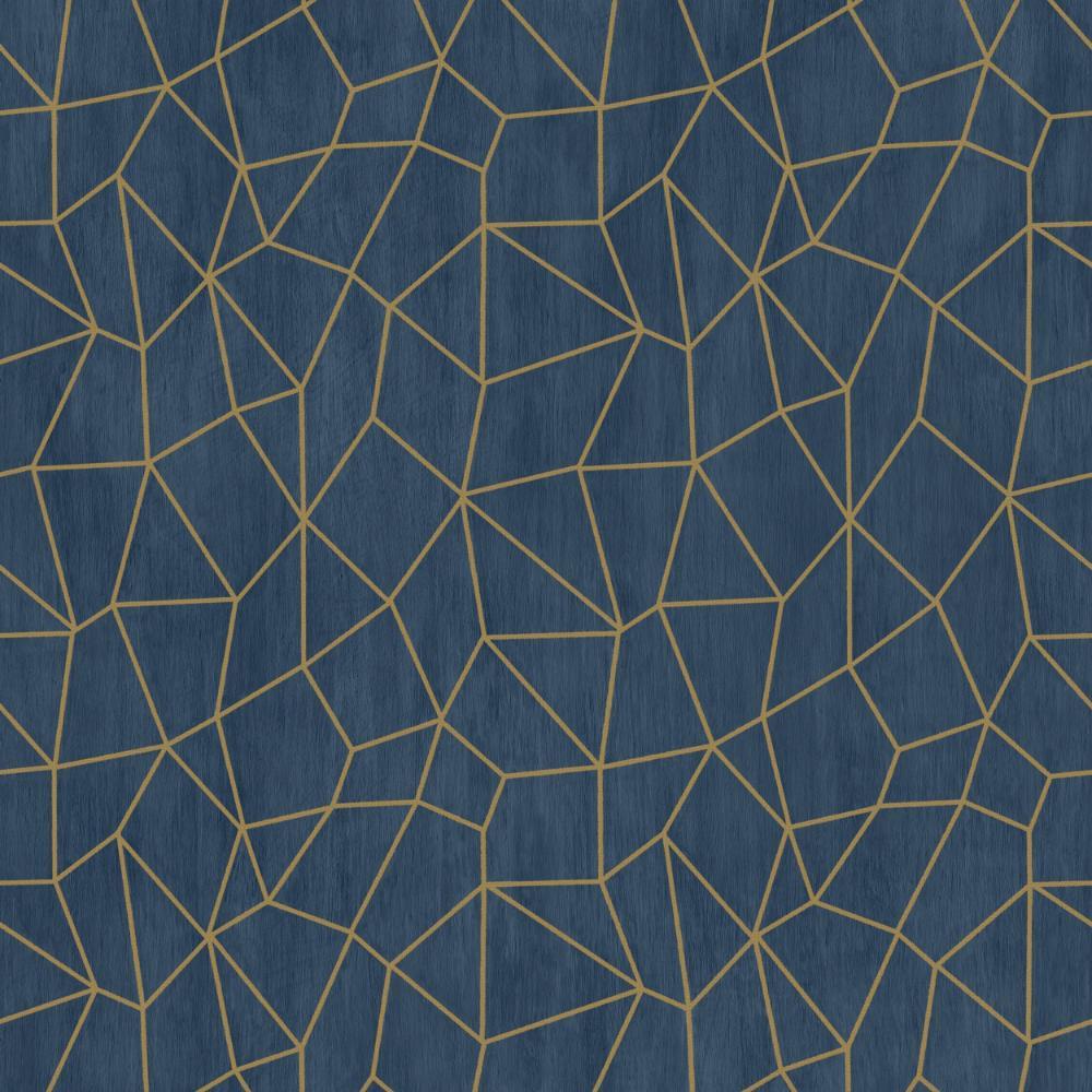 Special FX Glitter Web Wallpaper - Gold / Navy - Galerie - G68082Wallpaper199