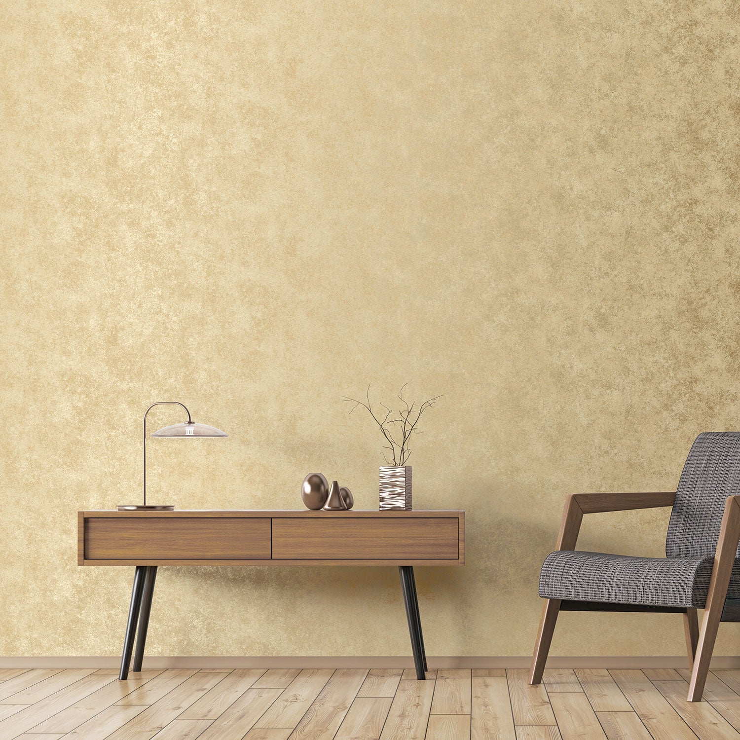 Special FX Metallic Marble Wallpaper - Gold / Golden Yellow - Galerie - G67693Wallpaper199