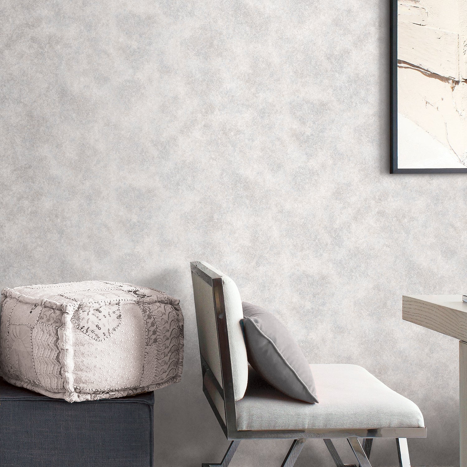 Special FX Metallic Marble Wallpaper - Silver / Stone - Galerie - G67695Wallpaper199