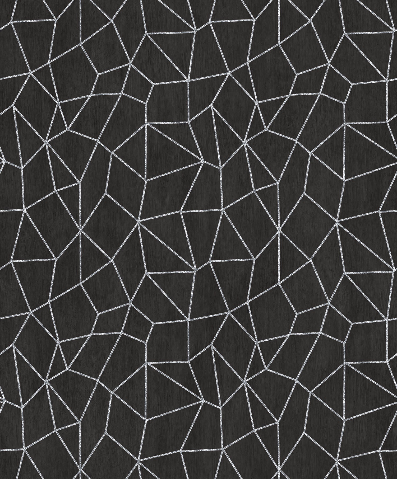 Special FX Metallic Web Effect Wallpaper - Silver / Black - Galerie - G67694Wallpaper199