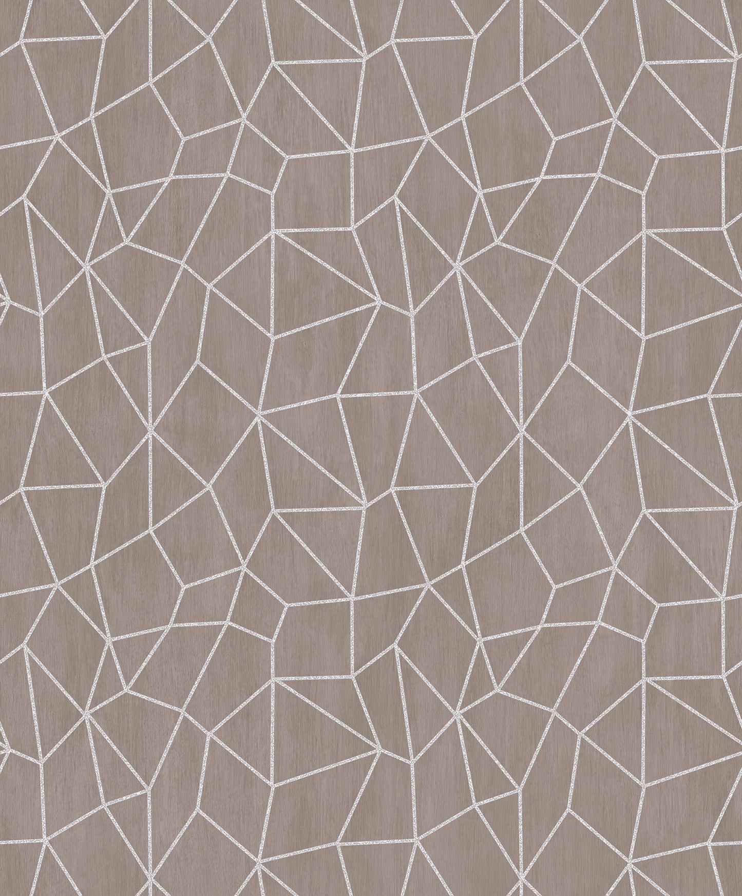 Special FX Metallic Web Effect Wallpaper - Silver / Stone Beige - Galerie - G67698Wallpaper199