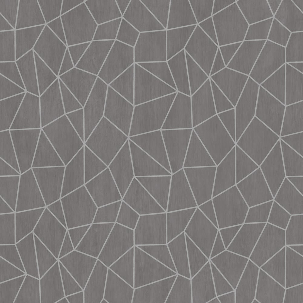 Special FX Metallic Web Effect Wallpaper - Silver / Stone Beige - Galerie - G67698Wallpaper199