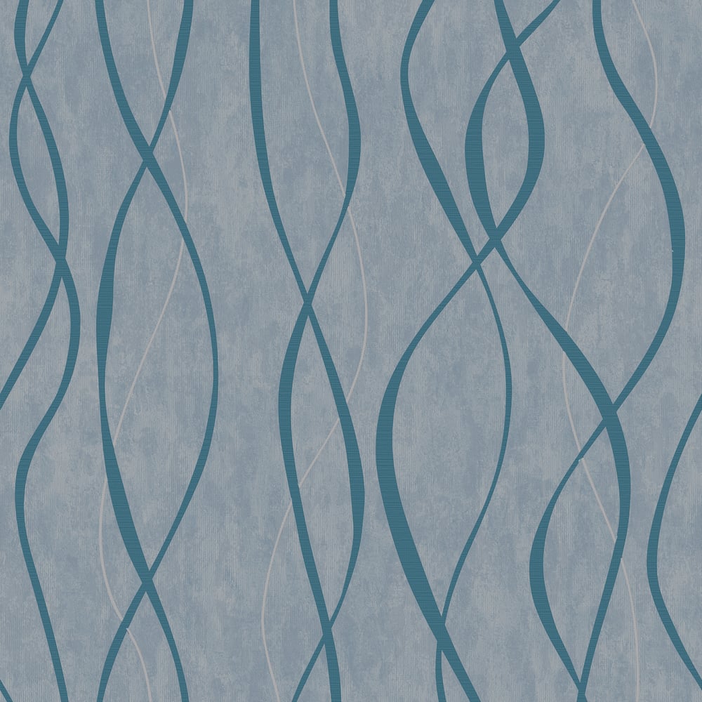 Special FX Ribbon Wallpaper - Aqua - Galerie - G67735Wallpaper199
