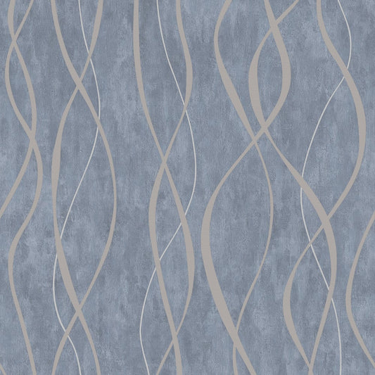 Special FX Ribbon Wallpaper - Blue - Galerie - G67720Wallpaper199