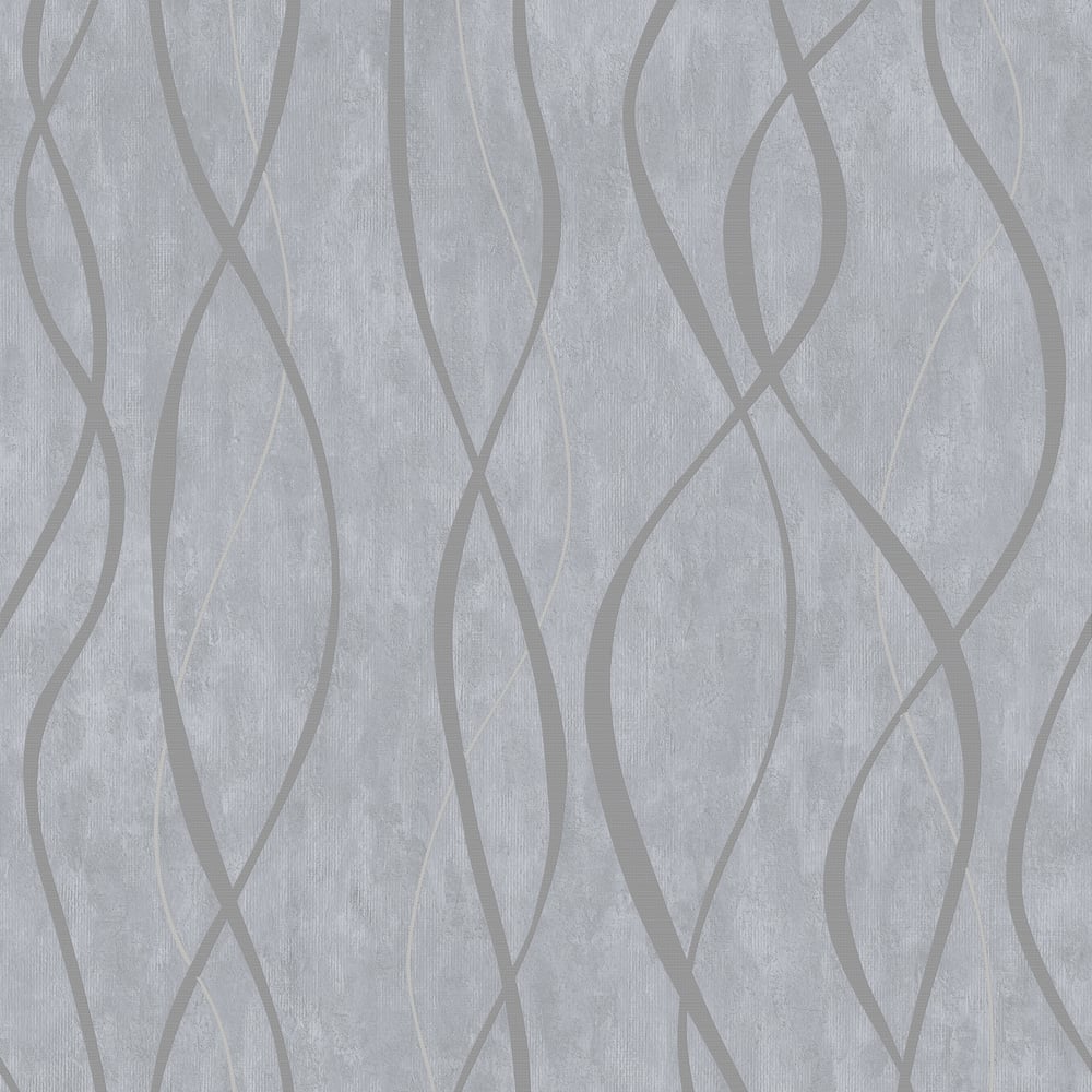 Special FX Ribbon Wallpaper - Silver Grey - Galerie - G67733Wallpaper199