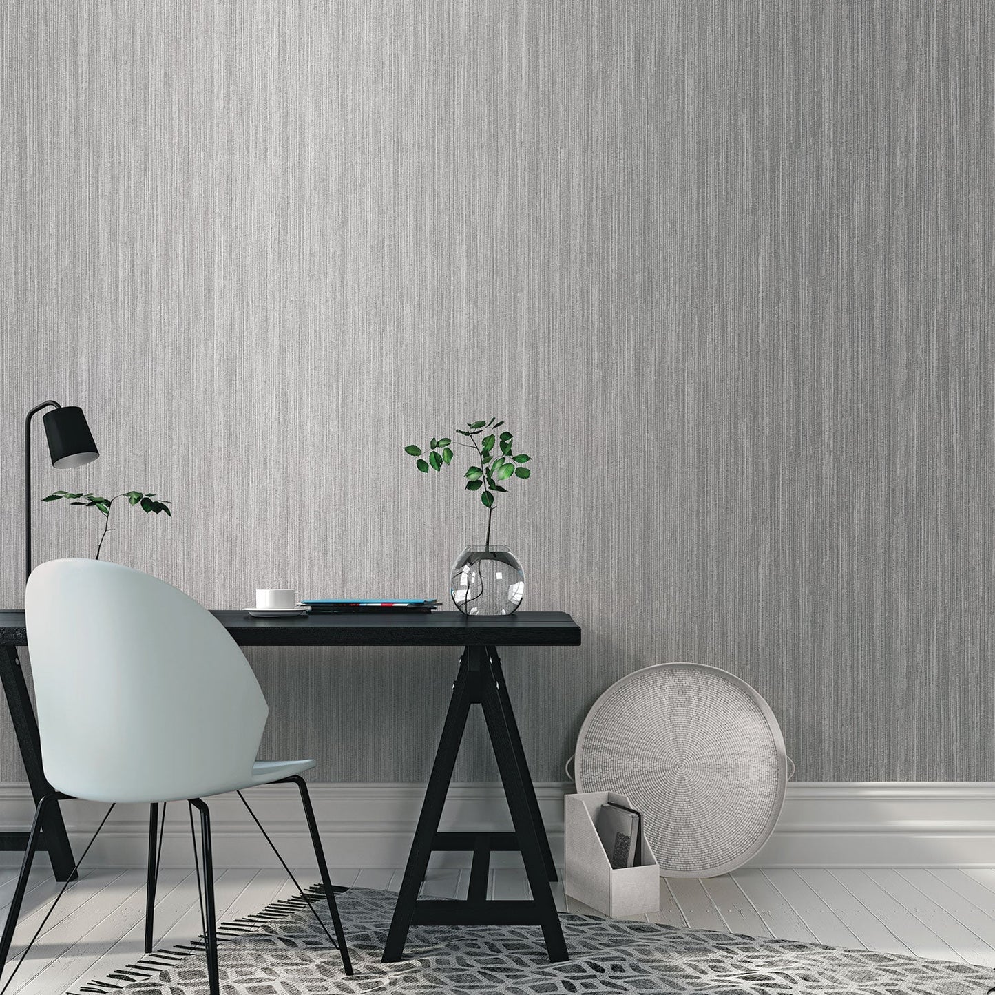 Special FX Shimmering Textured Wallpaper - Pewter Grey - Galerie - G67686Wallpaper199