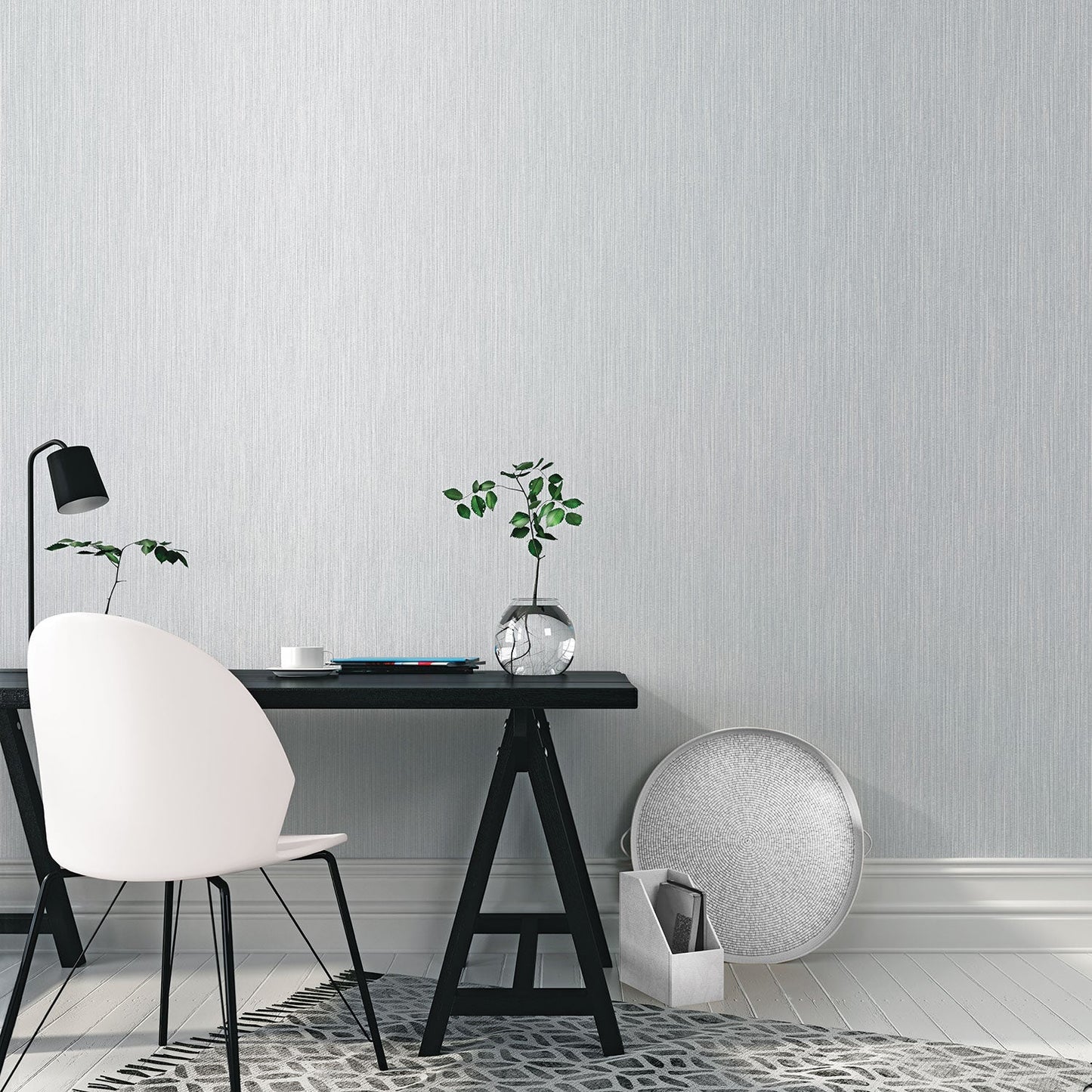 Special FX Shimmering Textured Wallpaper - Silver - Galerie - G67681Wallpaper199
