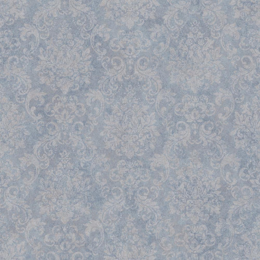 Special FX Special Damask Wallpaper - Blue / Silver - Galerie - G68088Wallpaper199