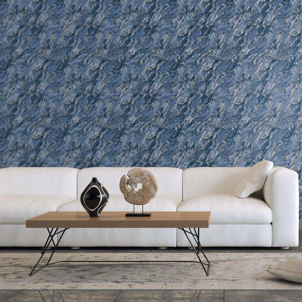 Special FX Special Marble Wallpaper - Navy / Taupe - Galerie - G68093Wallpaper199