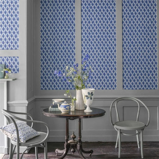 St John Street Trellis Wallpaper - Ink - English Heritage - PEH0003/07Wallpaper199