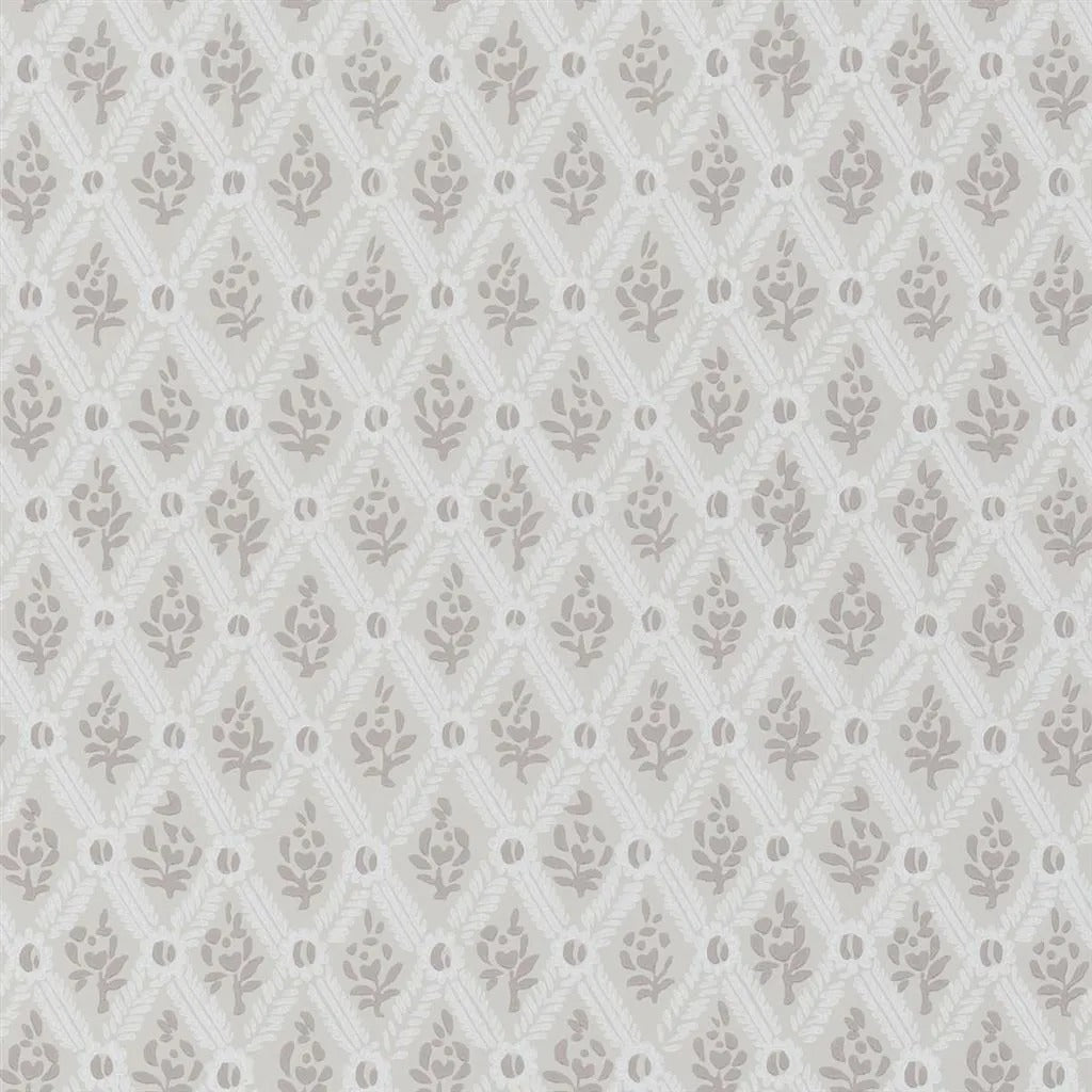 St John Street Trellis Wallpaper - Limestone - English Heritage - PEH0003/01Wallpaper199