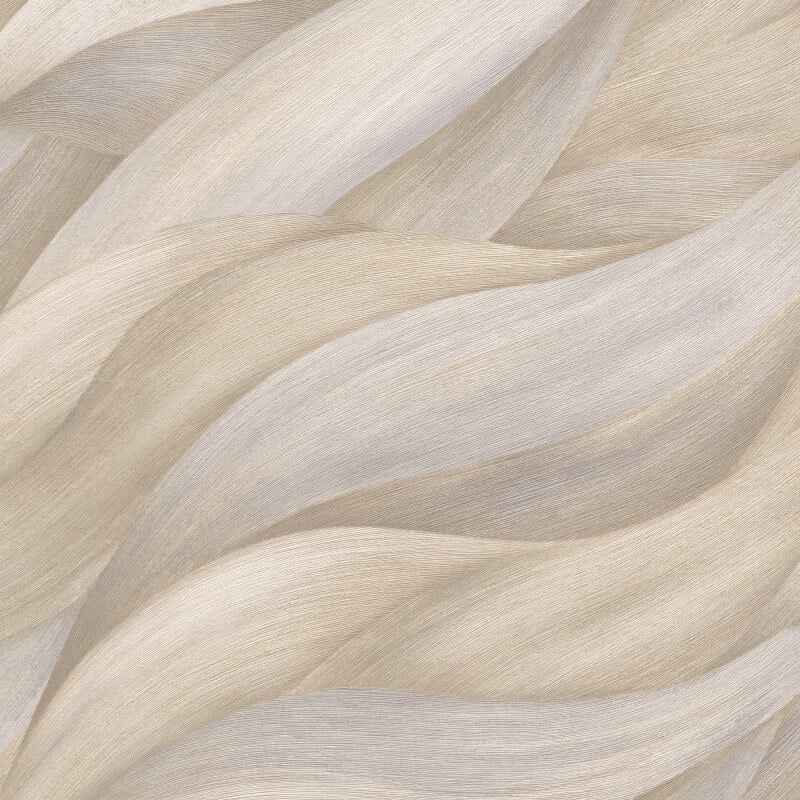 Stormy Lush Leaves Metallic Wallpaper - Beige - Erismann - 10257 - 02Wallpaper199