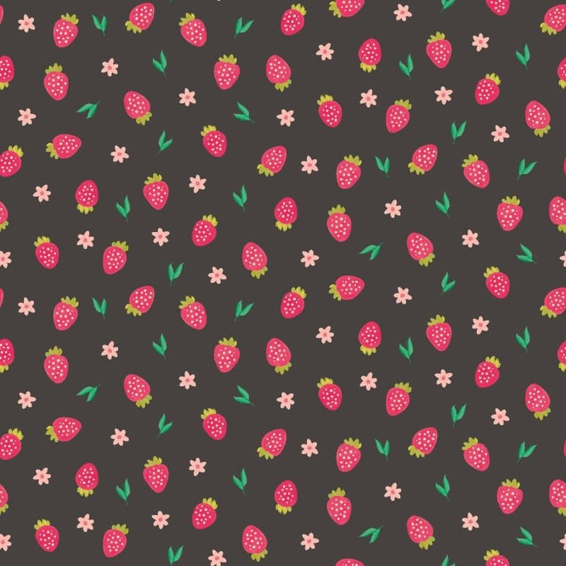 Strawberry Sprinkles Wallpaper - Liquorice - Hoopla Walls - HWA1286WWallpaper199