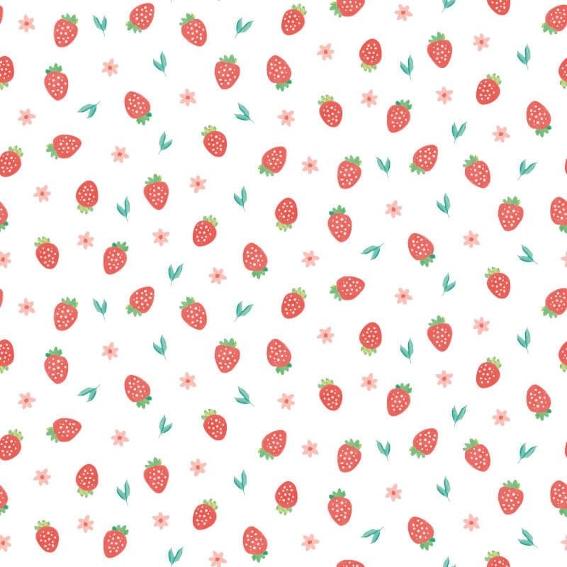 Strawberry Sprinkles Wallpaper - Scarlet - Hoopla Walls - HWA1285WWallpaper199