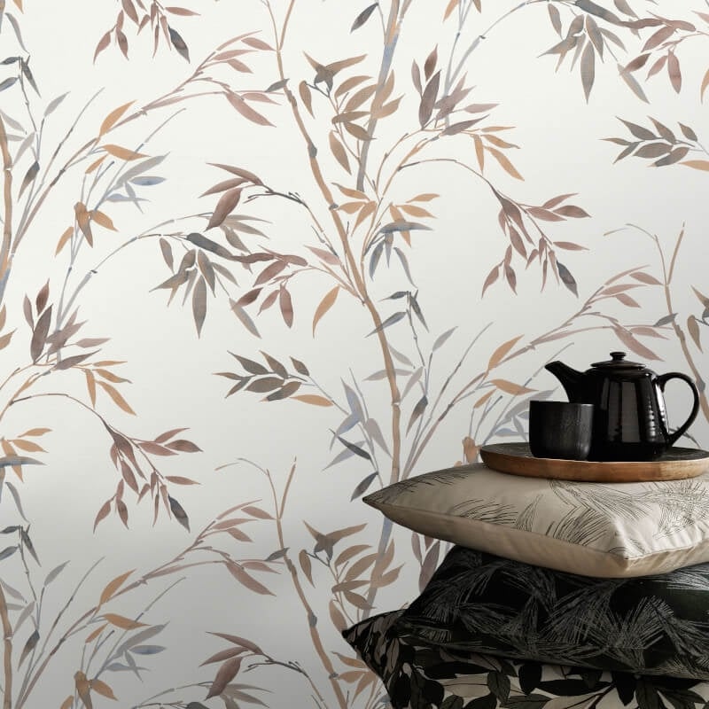 Stunning Bamboo Leaf Wallpaper - Brown - Erismann - 10388 - 11Wallpaper199
