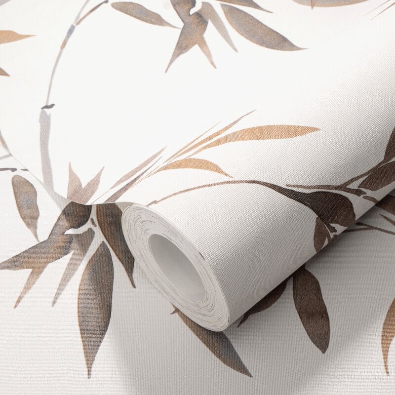 Stunning Bamboo Leaf Wallpaper - Brown - Erismann - 10388 - 11Wallpaper199