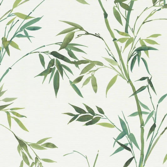 Stunning Bamboo Leaf Wallpaper - Green - Erismann - 10388 - 07Wallpaper199