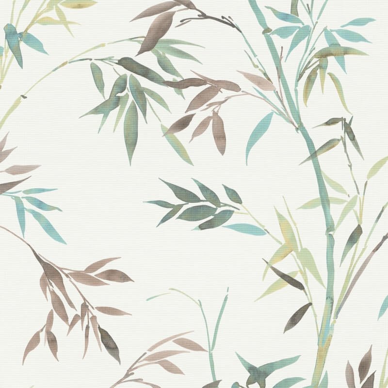 Stunning Bamboo Leaf Wallpaper - Green Multi - Erismann - 10388 - 18Wallpaper199