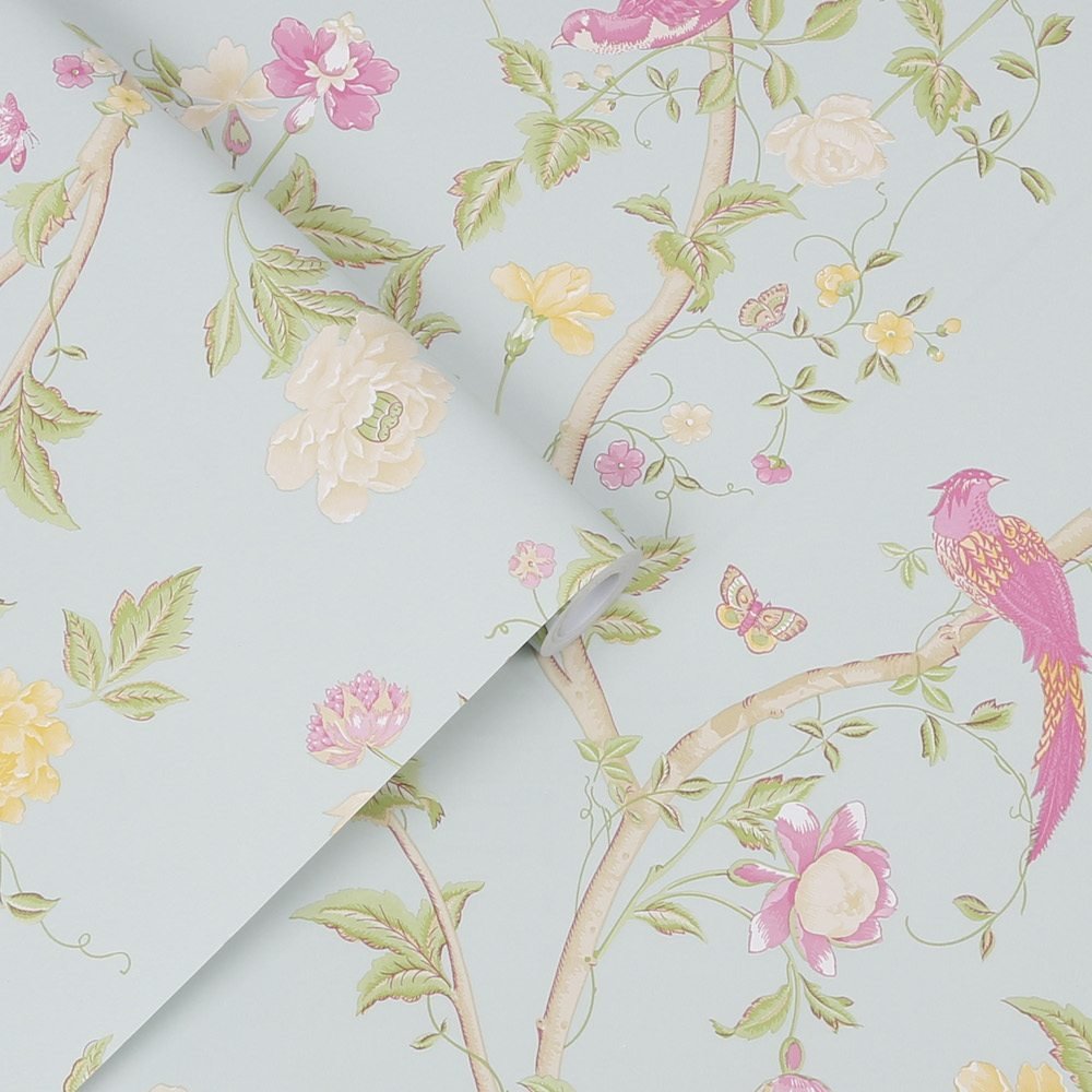 Summer Palace Wallpaper - Duck Egg - Laura Ashley - 113392Wallpaper199